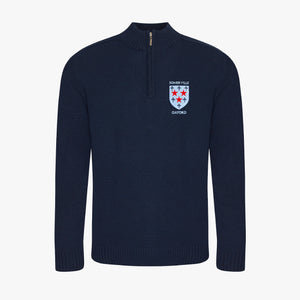 Somerville College Regenerated Cotton 1/4 Zip Sweater