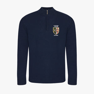 St Peter's College Regenerated Cotton 1/4 Zip Sweater