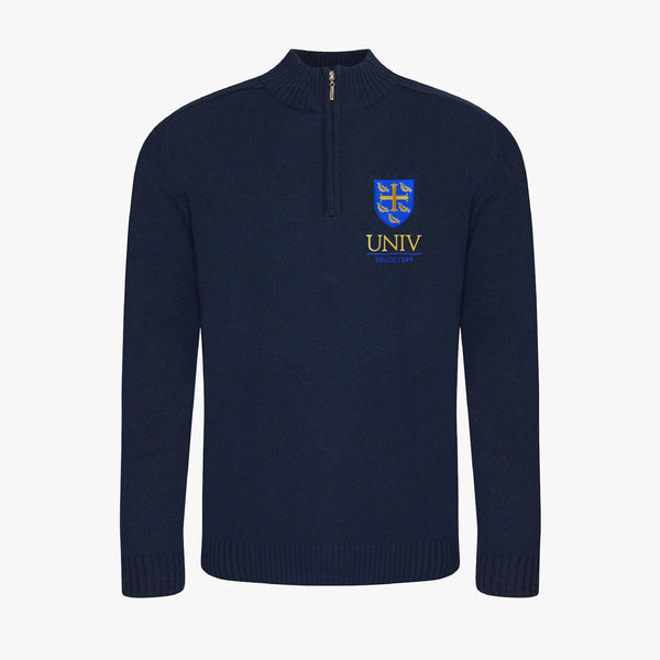 Load image into Gallery viewer, University College Regenerated Cotton 1/4 Zip Sweater