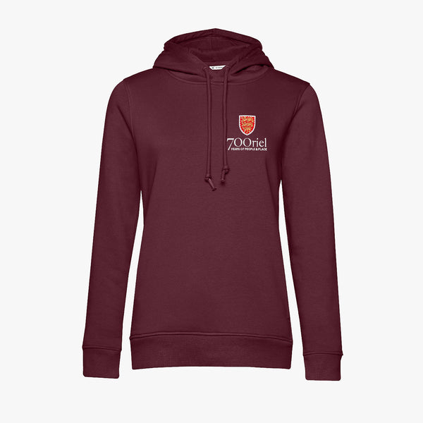 Load image into Gallery viewer, Oriel College Ladies Organic Embroidered Hoodie