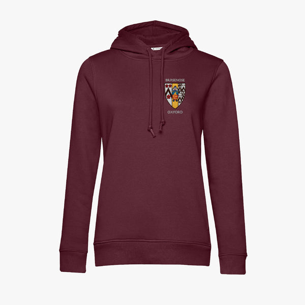 Load image into Gallery viewer, Brasenose College Ladies Organic Embroidered Hoodie