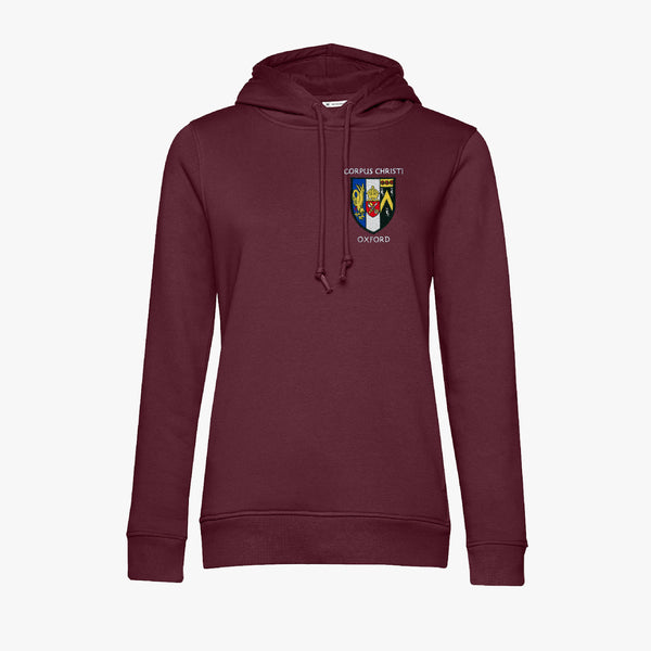 Load image into Gallery viewer, Corpus Christi College Ladies Organic Embroidered Hoodie