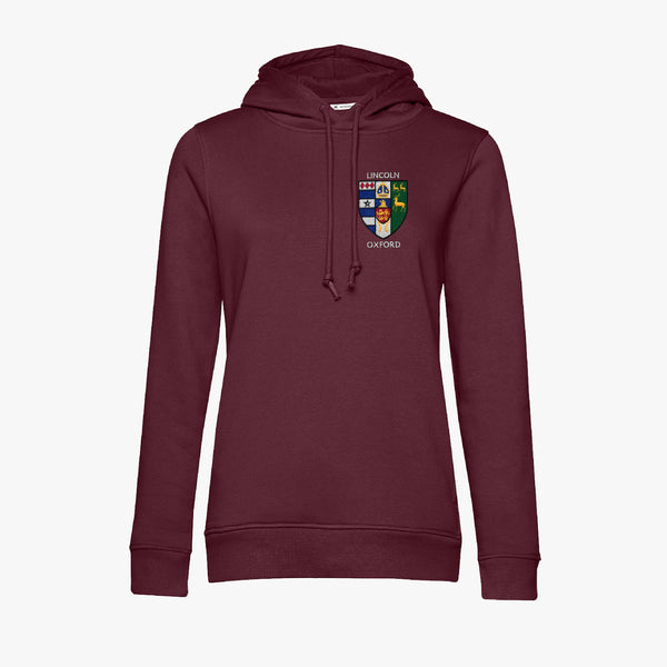 Load image into Gallery viewer, Lincoln College Ladies Organic Embroidered Hoodie