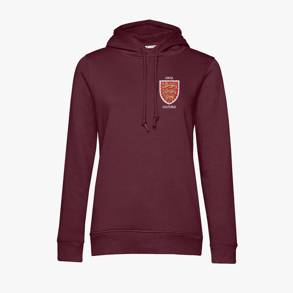 Load image into Gallery viewer, Oriel College Ladies Organic Embroidered Hoodie