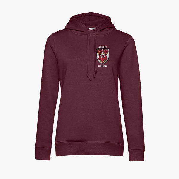 Load image into Gallery viewer, The Queen's College Ladies Organic Embroidered Hoodie