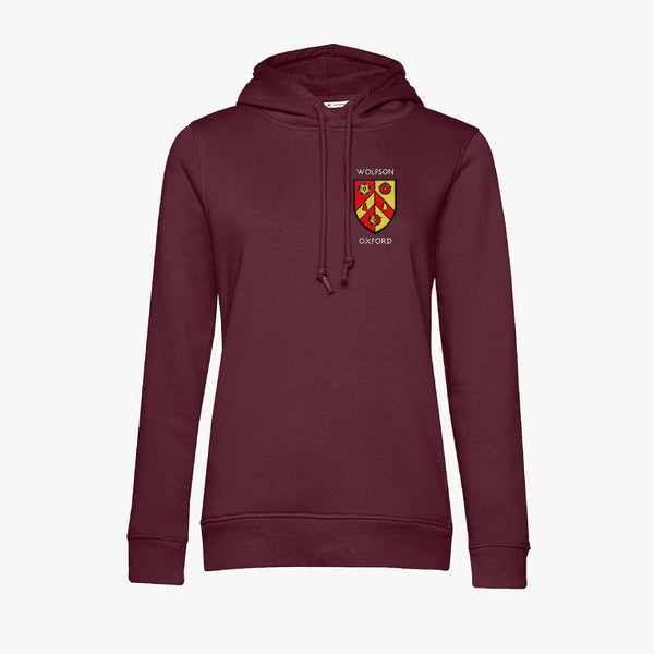Load image into Gallery viewer, Wolfson College Ladies Organic Embroidered Hoodie