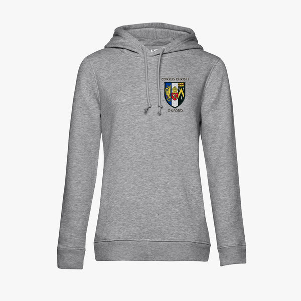 Load image into Gallery viewer, Corpus Christi College Ladies Organic Embroidered Hoodie