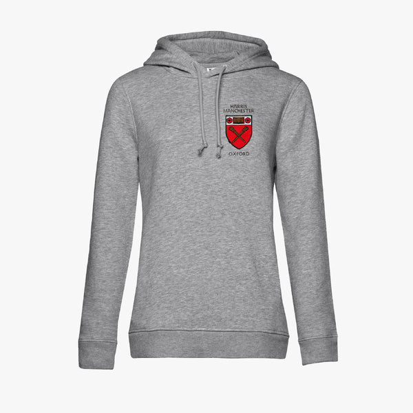 Load image into Gallery viewer, Harris Manchester College Ladies Organic Embroidered Hoodie