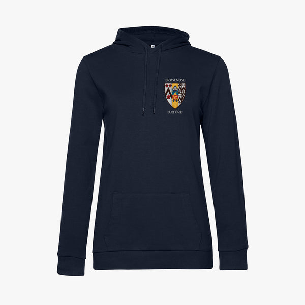 Load image into Gallery viewer, Brasenose College Ladies Organic Embroidered Hoodie
