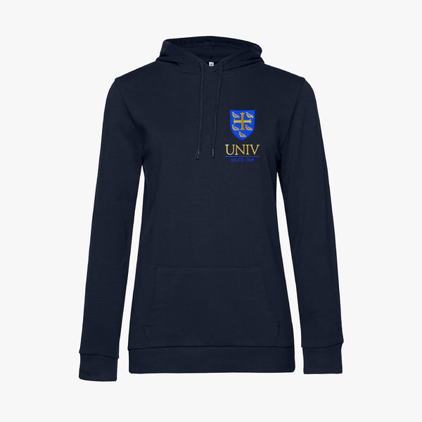 Load image into Gallery viewer, University College Ladies Organic Embroidered Hoodie

