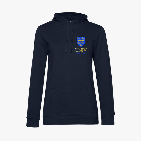 Load image into Gallery viewer, University College Ladies Organic Embroidered Hoodie