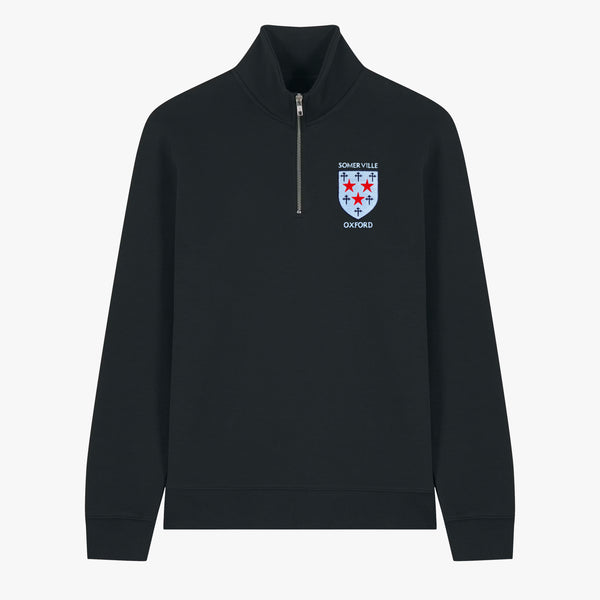 Load image into Gallery viewer, Somerville College Unisex Organic Cotton 1/4 Zip Sweatshirt