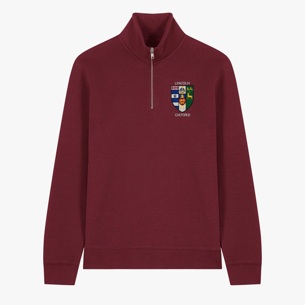 Load image into Gallery viewer, Unisex Oxford College Organic Cotton 1/4 Zip Sweatshirt