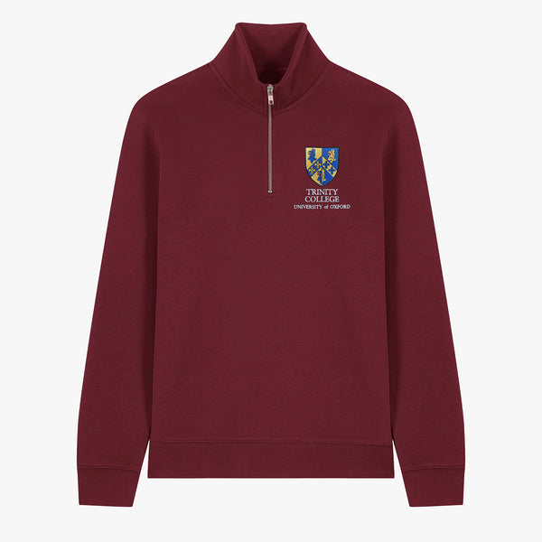 Load image into Gallery viewer, Trinity College Unisex Organic Cotton 1/4 Zip Sweatshirt