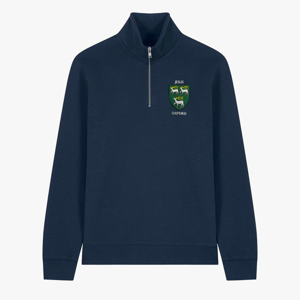 Load image into Gallery viewer, Unisex Oxford College Organic Cotton 1/4 Zip Sweatshirt