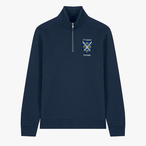 Load image into Gallery viewer, Unisex Oxford College Organic Cotton 1/4 Zip Sweatshirt