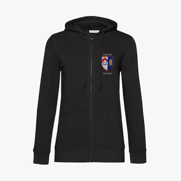 Load image into Gallery viewer, Kellogg College Ladies Organic Embroidered Zip Hoodie
