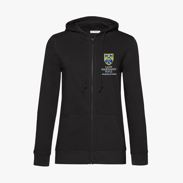 Load image into Gallery viewer, Lady Margaret Hall Ladies Organic Embroidered Zip Hoodie