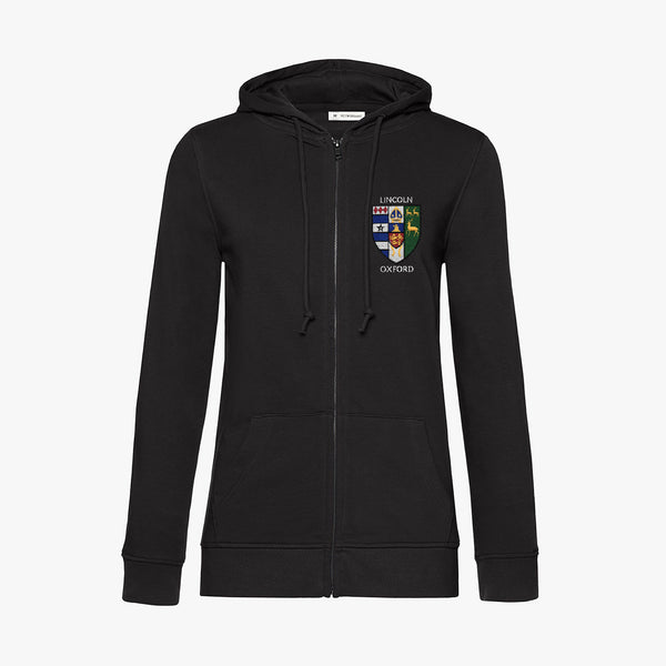 Load image into Gallery viewer, Ladies Oxford College Organic Embroidered Zip Hoodie