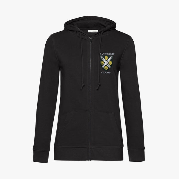 Load image into Gallery viewer, Ladies Oxford College Organic Embroidered Zip Hoodie