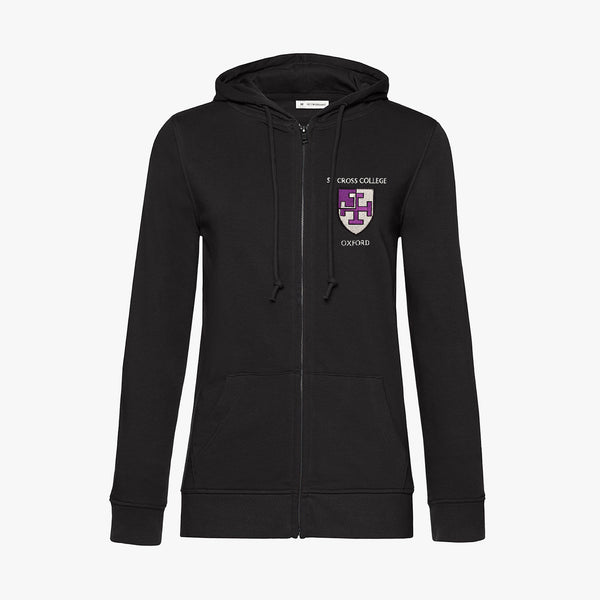 Load image into Gallery viewer, St Cross College Ladies Organic Embroidered Zip Hoodie