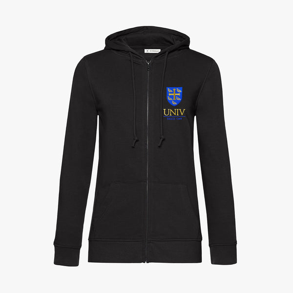 Load image into Gallery viewer, University College Ladies Organic Embroidered Zip Hoodie