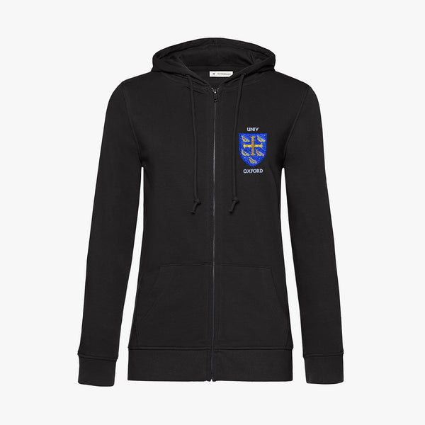 Load image into Gallery viewer, Ladies Oxford College Organic Embroidered Zip Hoodie