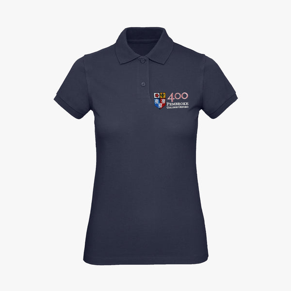 Load image into Gallery viewer, Pembroke 400th Anniversary Organic Ladies Polo Shirt
