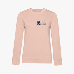 OUTLET Pembroke 400th Anniversary Ladies Organic Sweatshirt Soft Pink Small