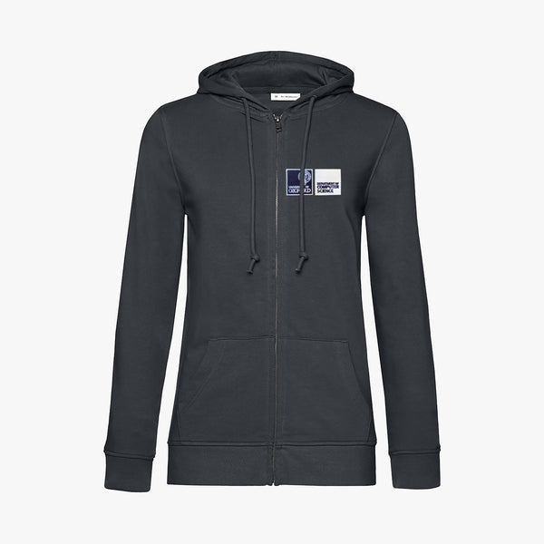Load image into Gallery viewer, Department of Computer Science Organic Ladies Zip Hoodie