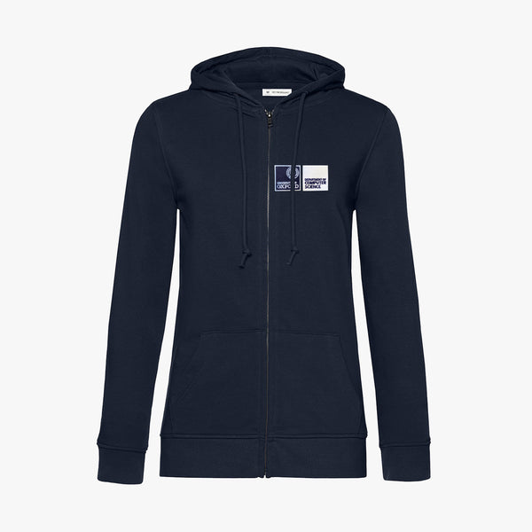 Load image into Gallery viewer, Department of Computer Science Organic Ladies Zip Hoodie