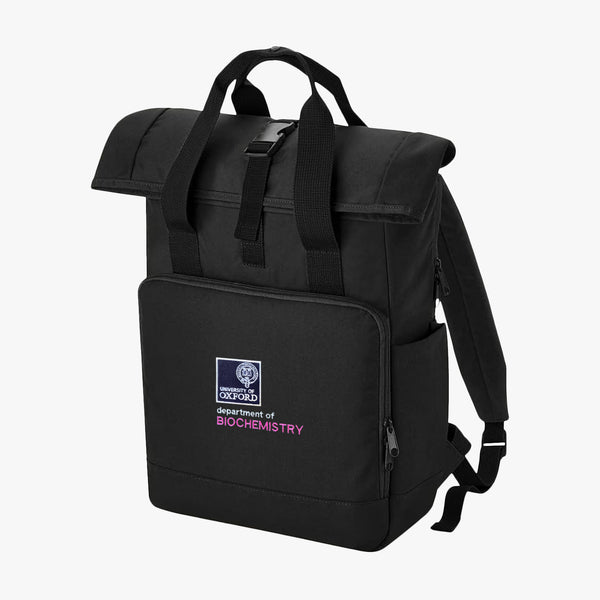 Load image into Gallery viewer, Department of Biochemistry Recycled Rolltop Laptop Backpack