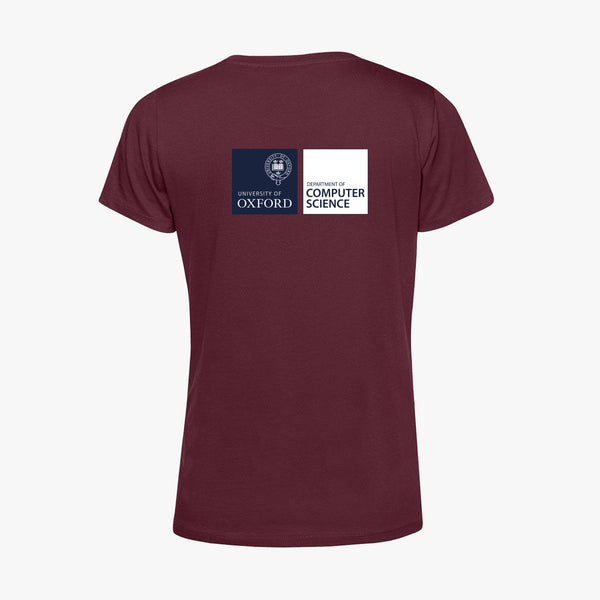 Load image into Gallery viewer, Department of Computer Science Organic Ladies T-Shirt Back Print