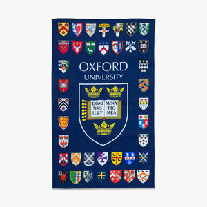 Official Oxford University College Shields Tea Towel