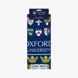 Official Oxford University College Shields Tea Towel