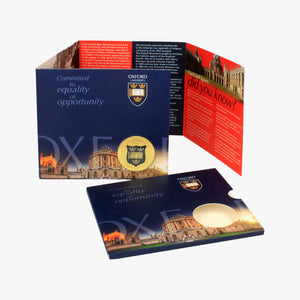 Official Oxford University 40mm Gold Coin