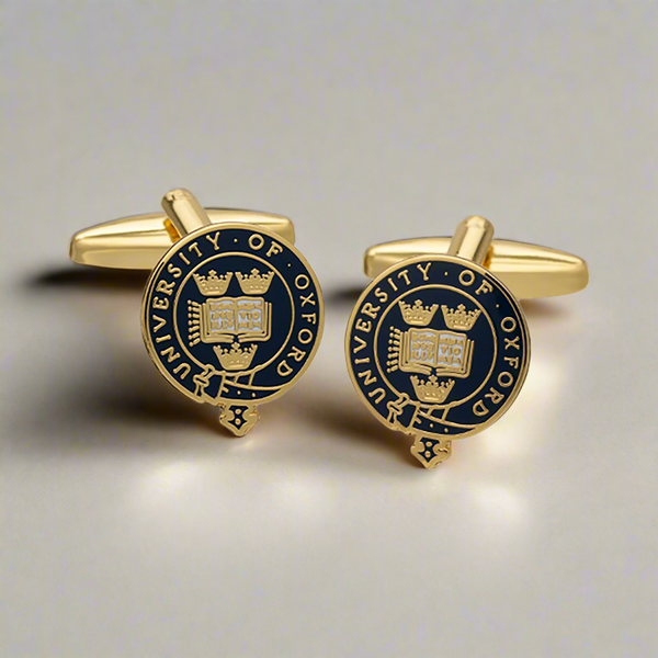 Load image into Gallery viewer, Official University of Oxford Crest Cufflinks
