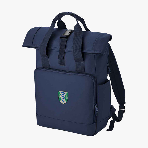 Load image into Gallery viewer, Green Templeton College Recycled Rolltop Laptop Backpack