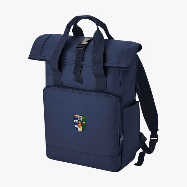 Load image into Gallery viewer, Oxford College Recycled Rolltop Laptop Backpack