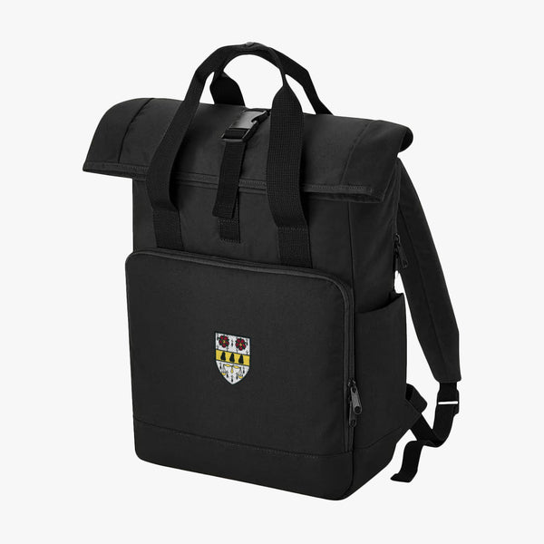 Load image into Gallery viewer, Nuffield College Recycled Rolltop Laptop Backpack