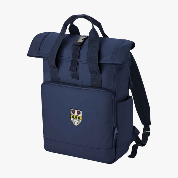Load image into Gallery viewer, Nuffield College Recycled Rolltop Laptop Backpack