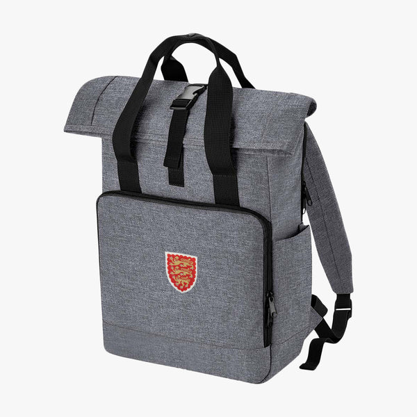 Load image into Gallery viewer, Oxford College Recycled Rolltop Laptop Backpack