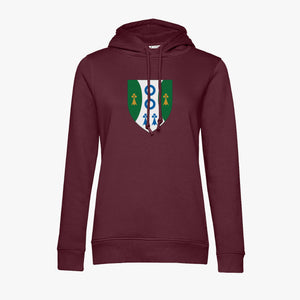 Ladies Oxford College Arms Organic Printed Hoodie