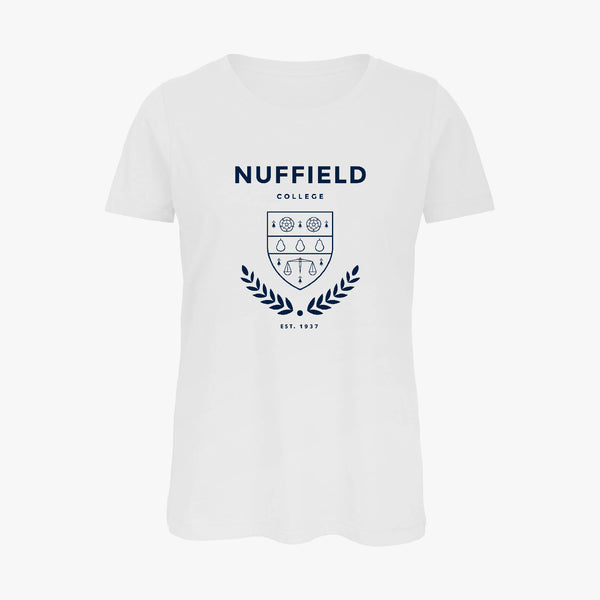Load image into Gallery viewer, Nuffield College Ladies Organic Laurel T-Shirt