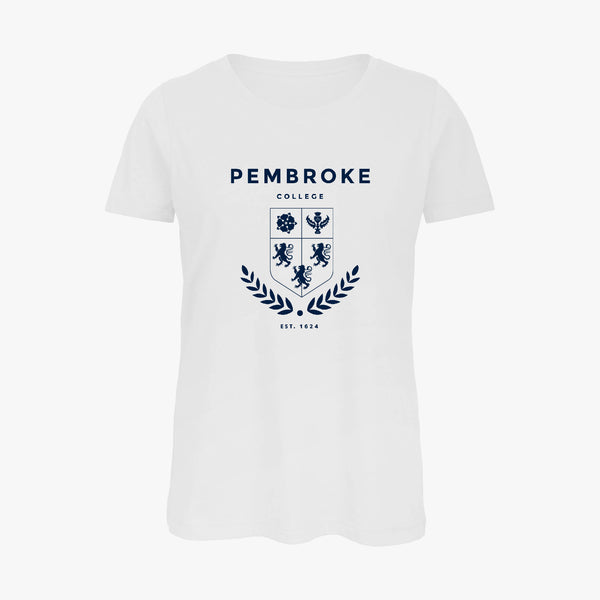 Load image into Gallery viewer, Pembroke College Ladies Organic Laurel T-Shirt