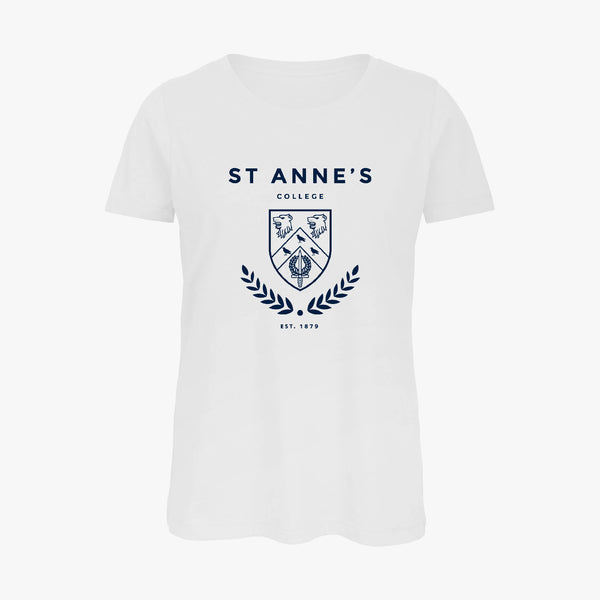 Load image into Gallery viewer, St Anne's College Ladies Organic Laurel T-Shirt