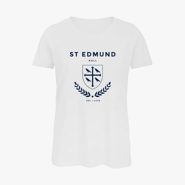 Load image into Gallery viewer, St Edmund Hall Ladies Organic Laurel T-Shirt