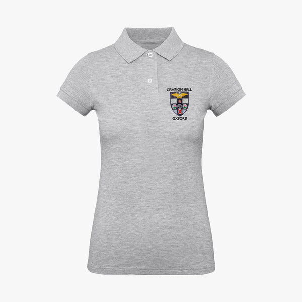 Load image into Gallery viewer, Campion Hall Ladies Organic Embroidered Polo Shirt