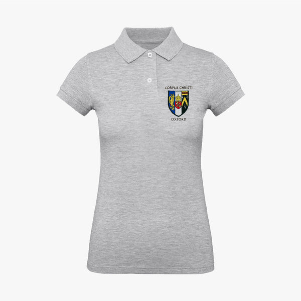 Load image into Gallery viewer, Corpus Christi College Ladies Organic Embroidered Polo Shirt