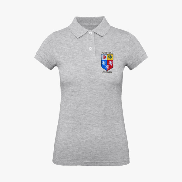 Load image into Gallery viewer, Pembroke College College Ladies Organic Embroidered Polo Shirt